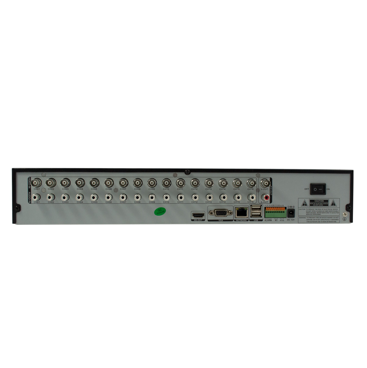 16Ch DVR, H264, BNC/VGA/HDMI outputs, Audio 16Ch in/1Ch out, D1 - Image 3